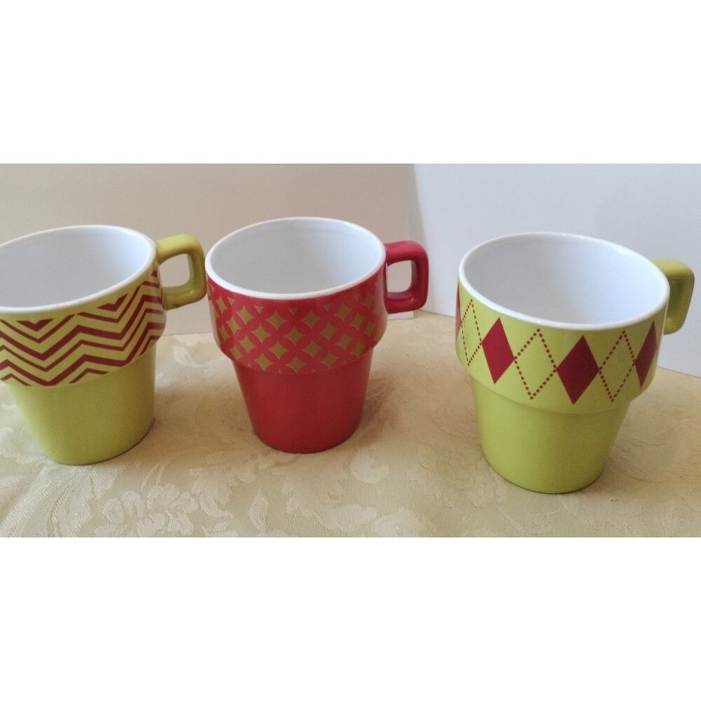 Simple Solutions, Set/6 Coffee Mugs Stackable - Picture 7 of 11